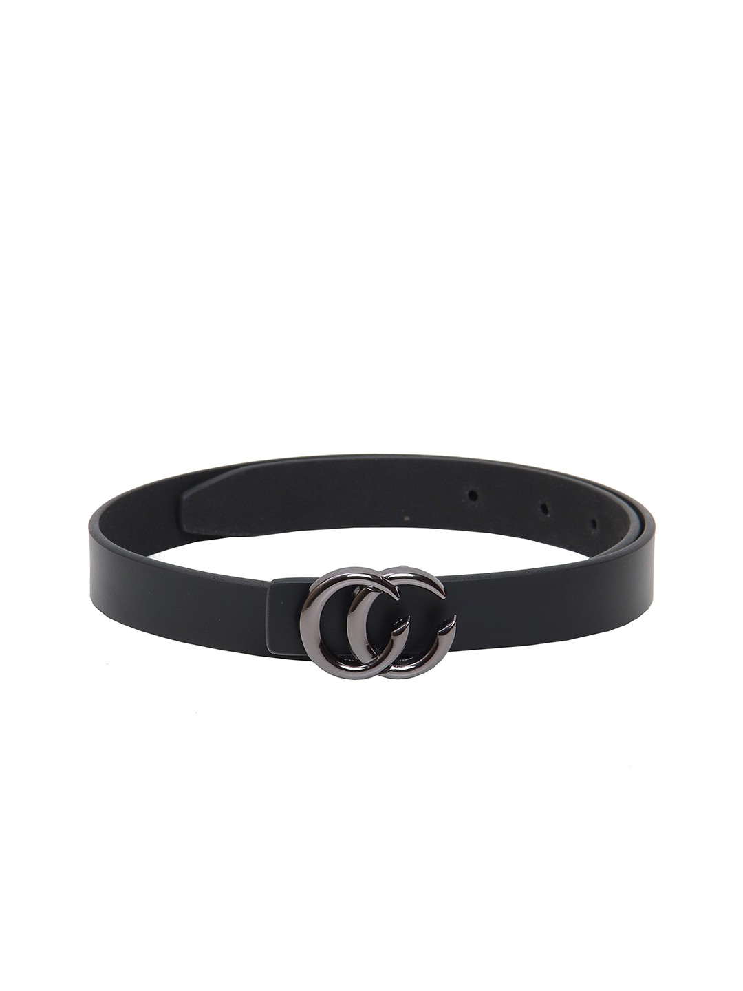 

Calvadoss Women Black Leather Belt