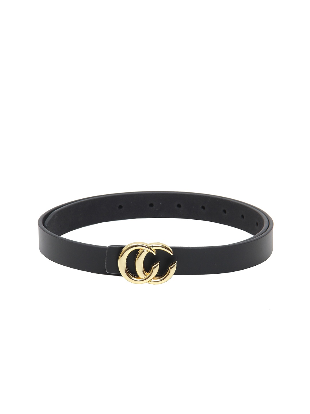 

Calvadoss Women Black Leather Belt