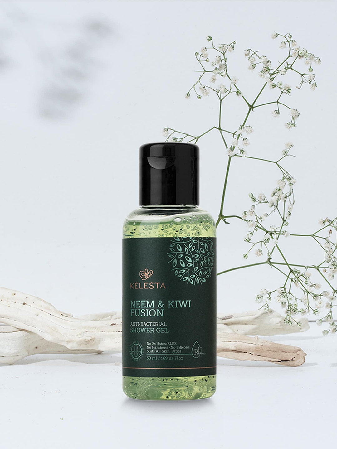 

KELESTA Neem & Kiwi Fusion Anti-Bacterial Shower Gel - 50 ml, Green