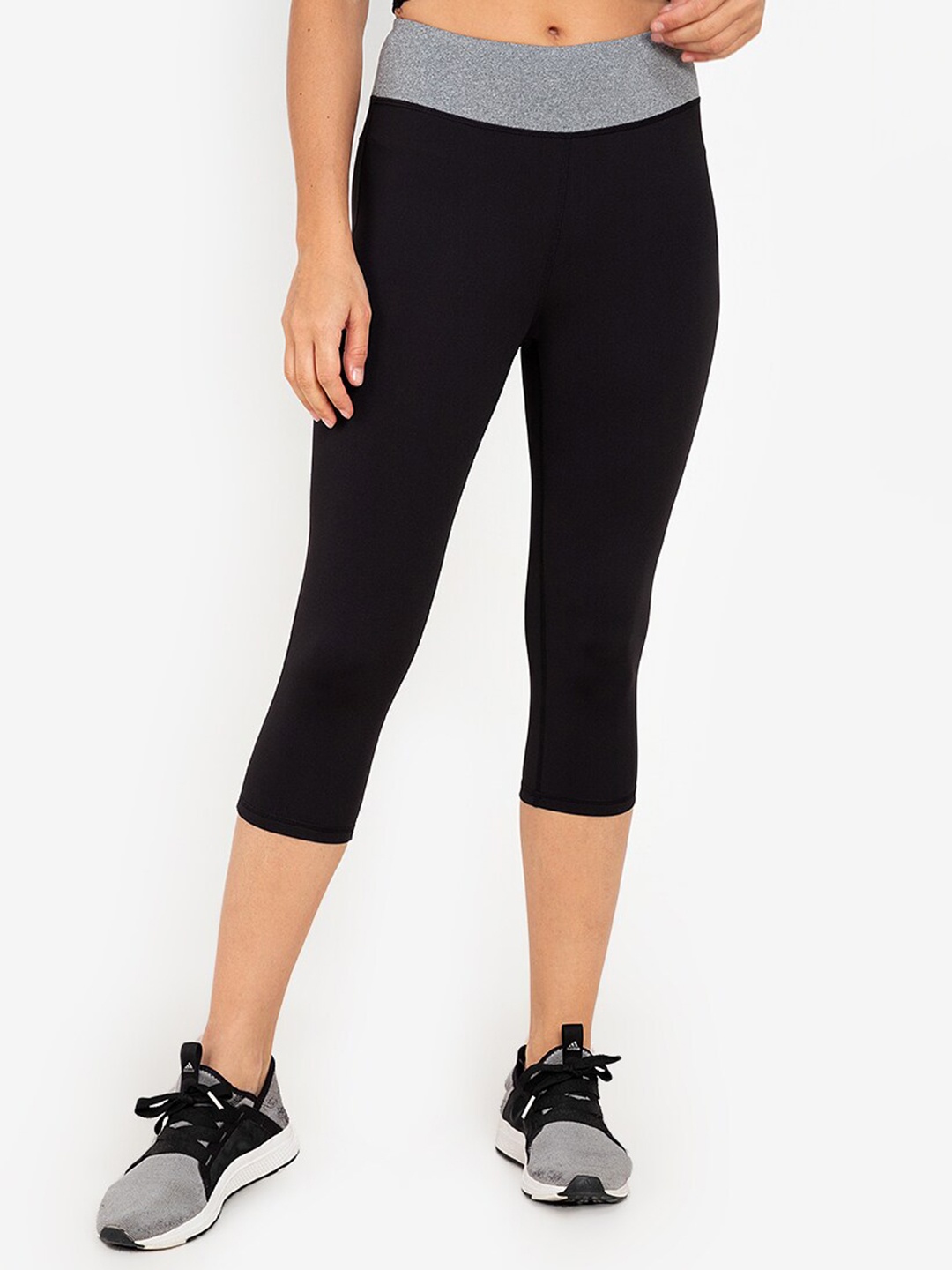 

ZALORA ACTIVE Women Navy Blue Solid Tights