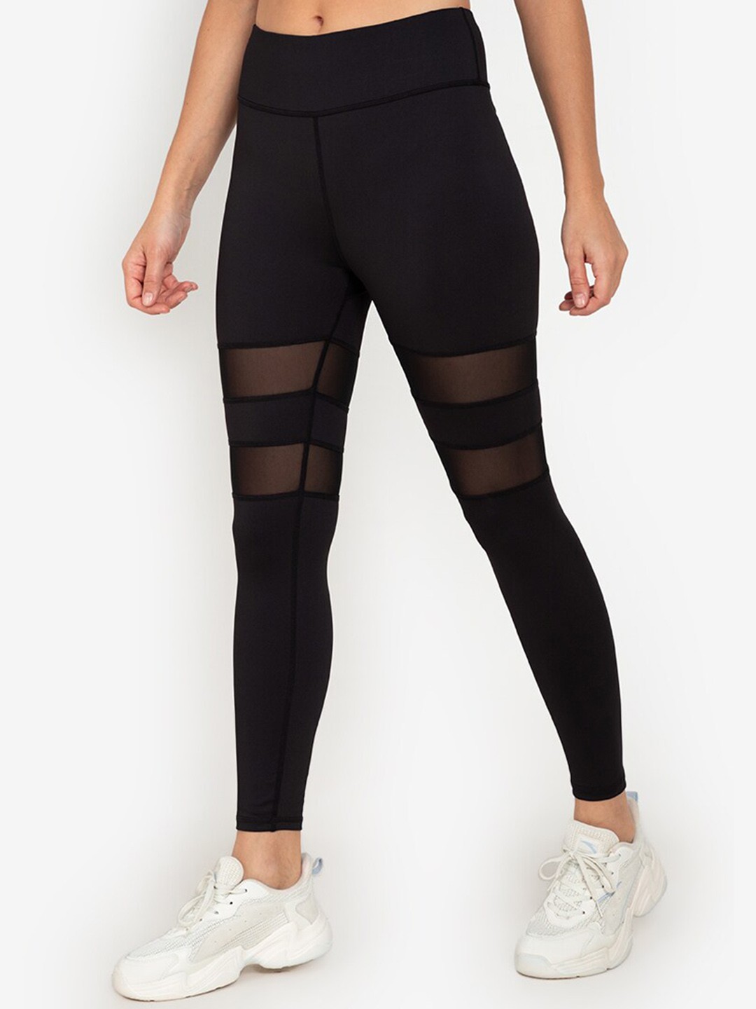 

ZALORA ACTIVE Women Black Solid Tights