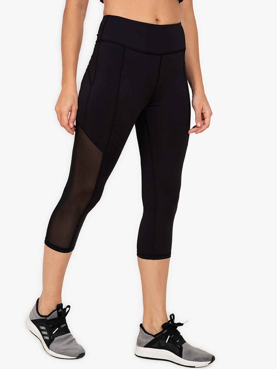

ZALORA ACTIVE Women Black Solid Tights