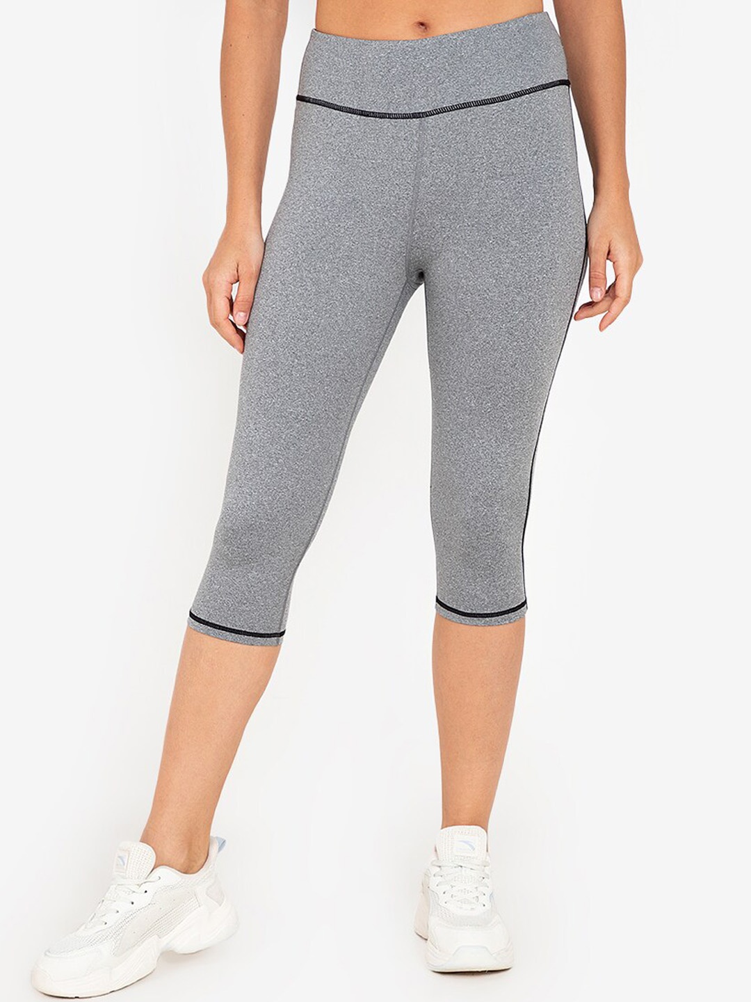

ZALORA ACTIVE Women Grey Solid Tights