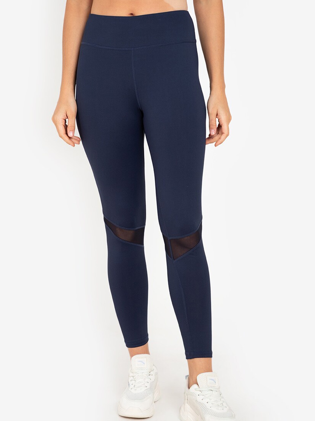 

ZALORA ACTIVE Women Navy Blue Solid Tights