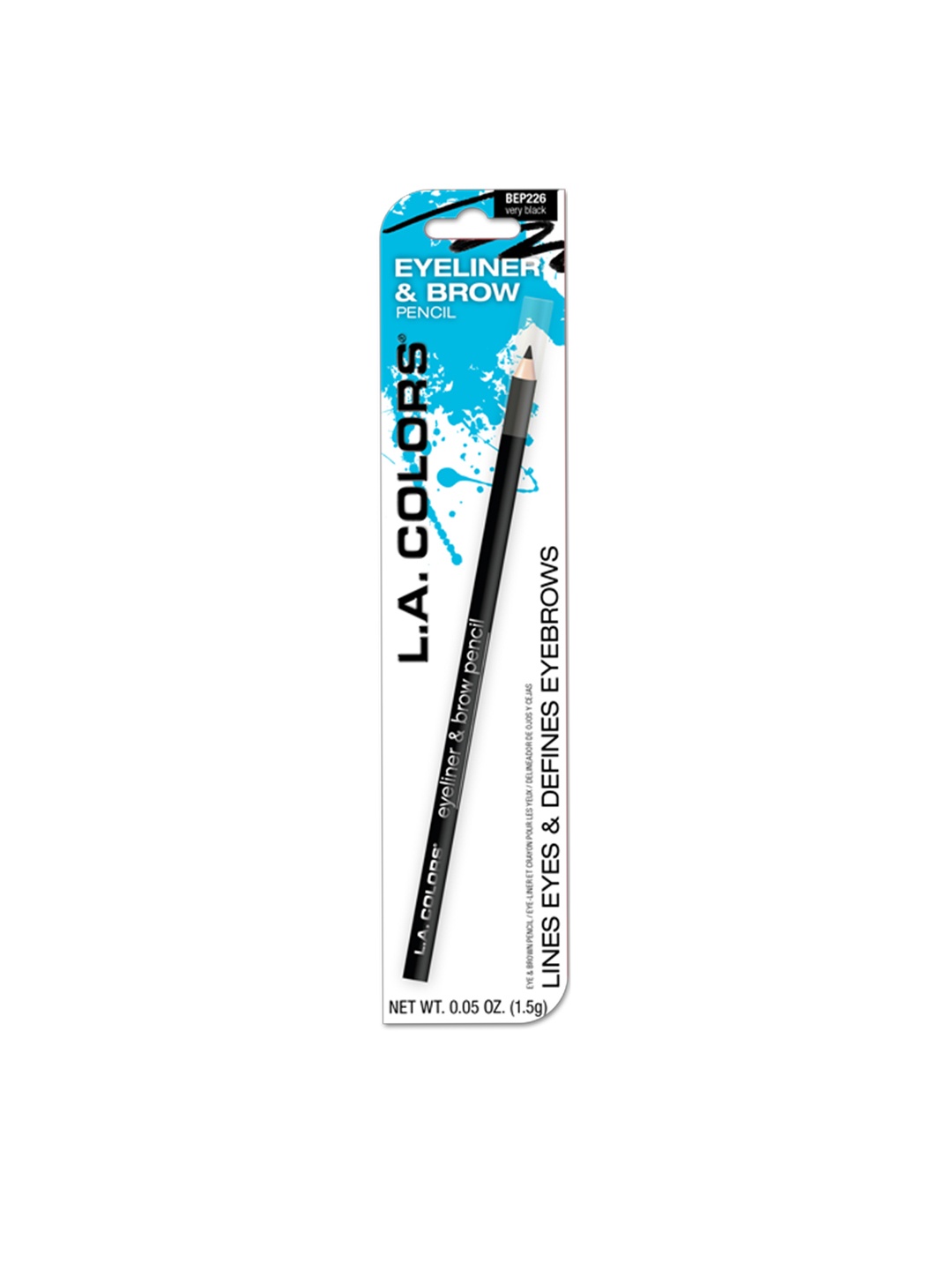 

L.A colors Eyeliner & Brow Pencil 1.5 g - Very Black