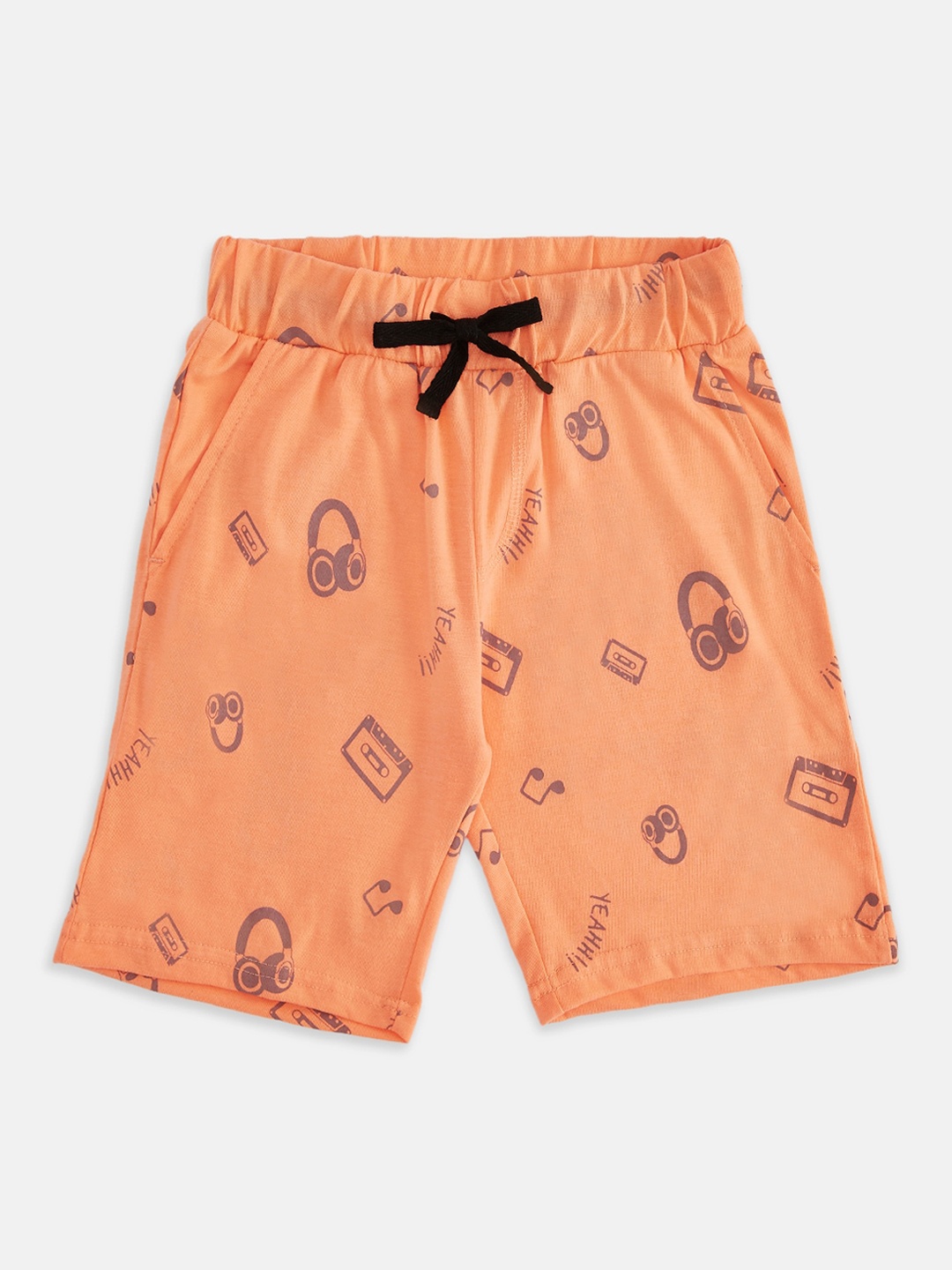 

Pantaloons Junior Boys Coral Conversational Printed Shorts