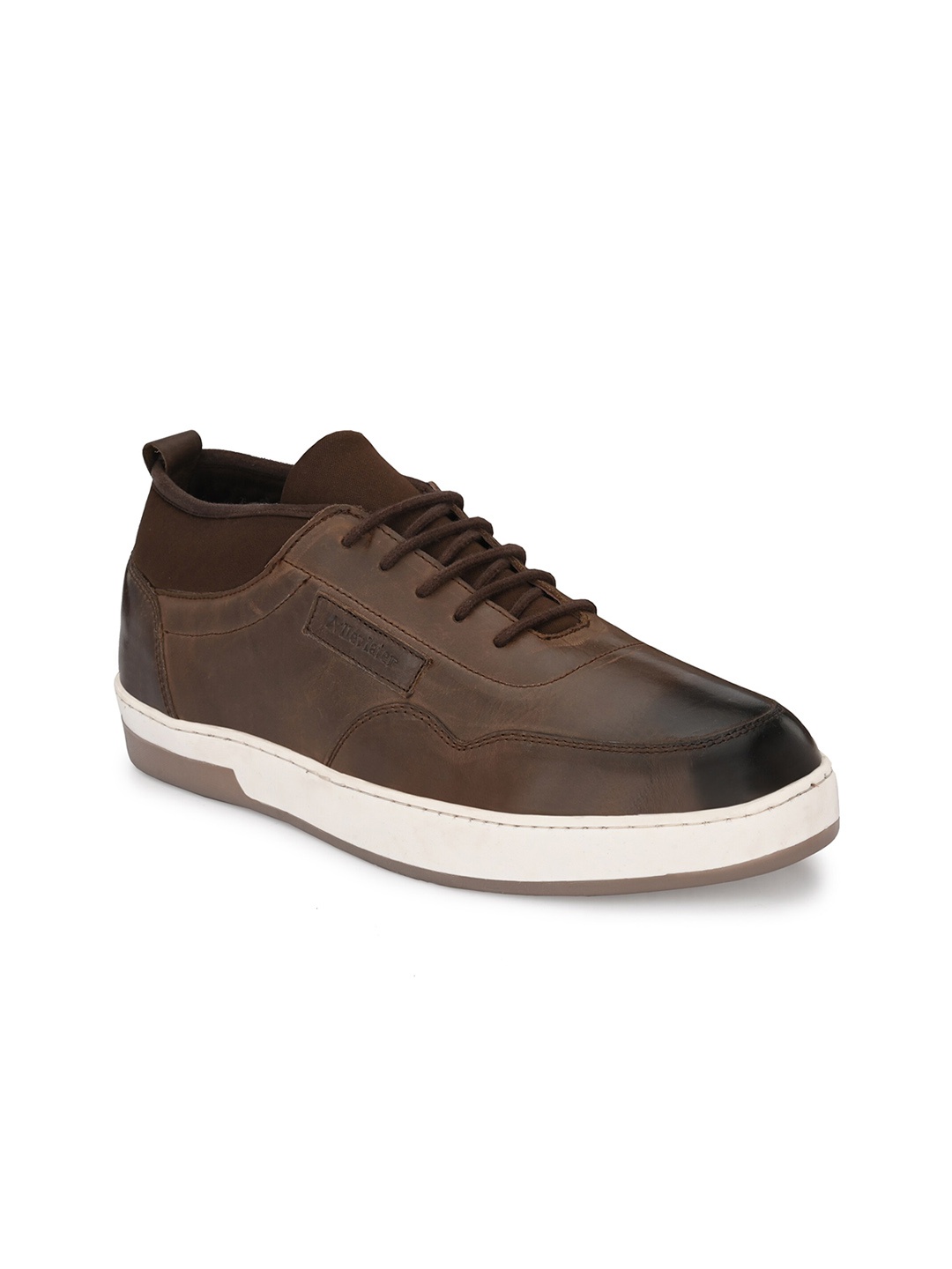 

Provogue Men Brown Leather Sneakers