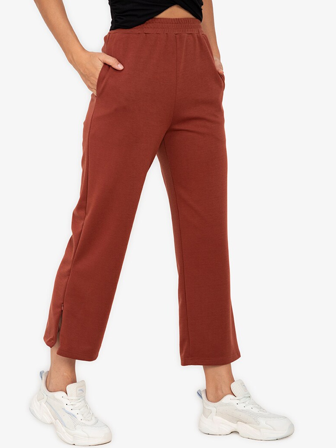 

ZALORA ACTIVE Women Brown Trousers
