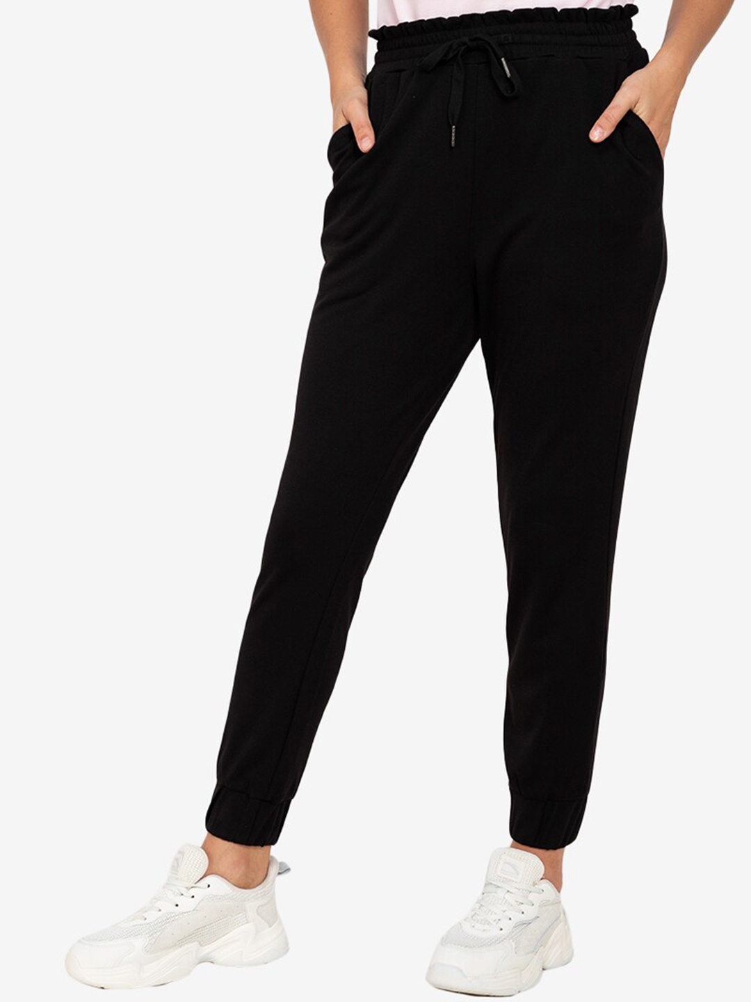 

ZALORA ACTIVE Women Black Joggers Trousers