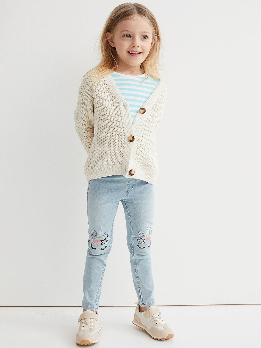 

H&M Girls Blue Denim Leggings