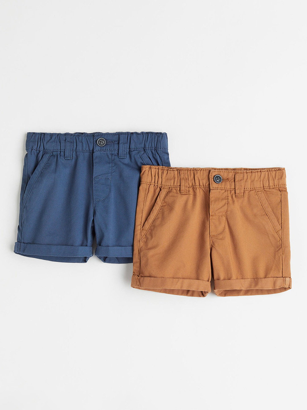 

H&M Boys Blue 2-Pack Chino Shorts