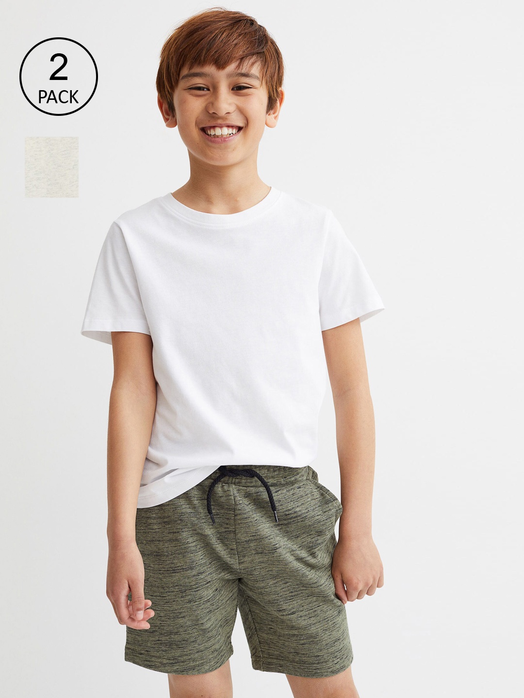 

H&M Boys Pack of 2 Sweatshirt Shorts, Green