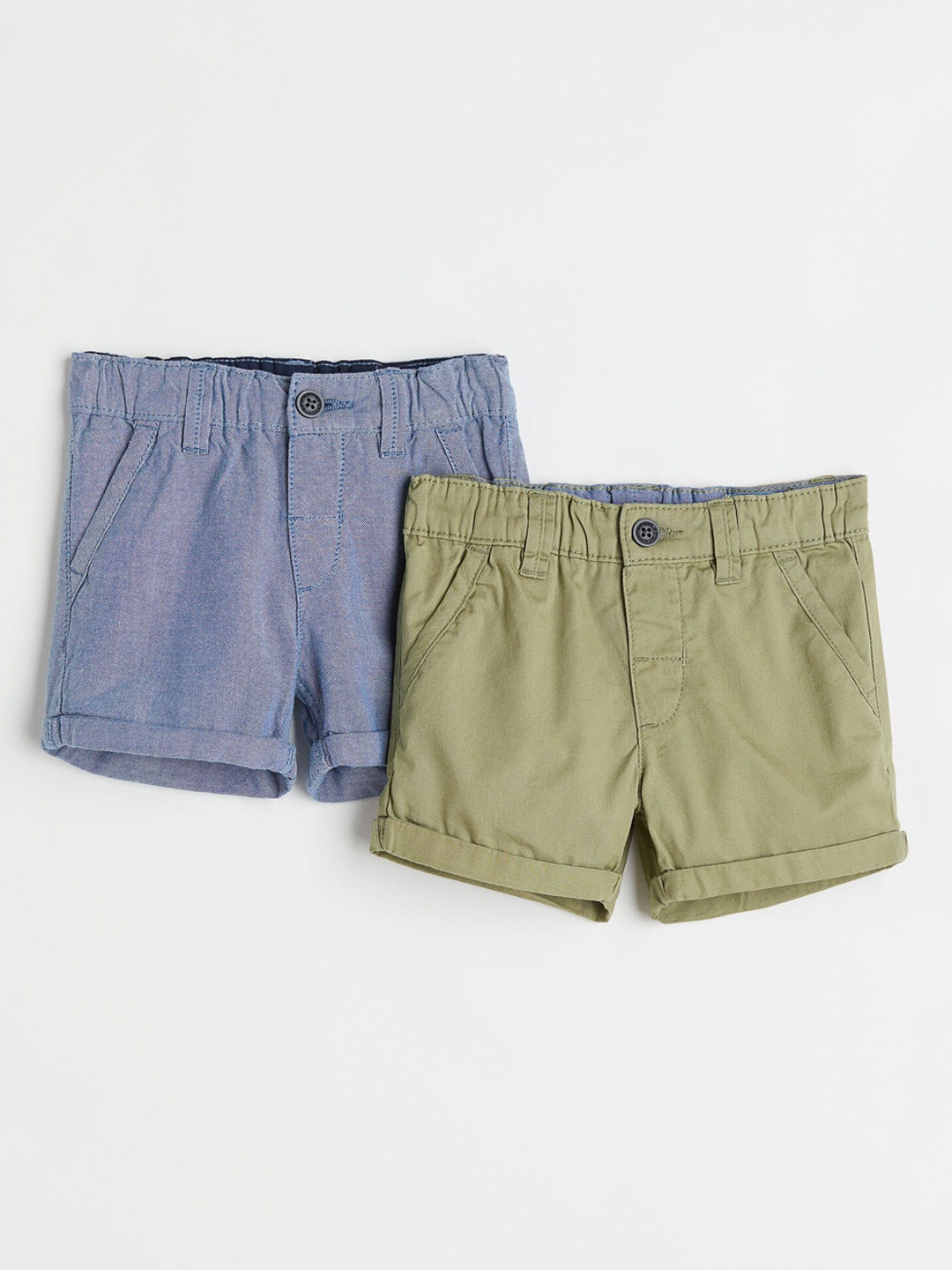 

H&M Boys Pack of 2 Chino Shorts, Blue