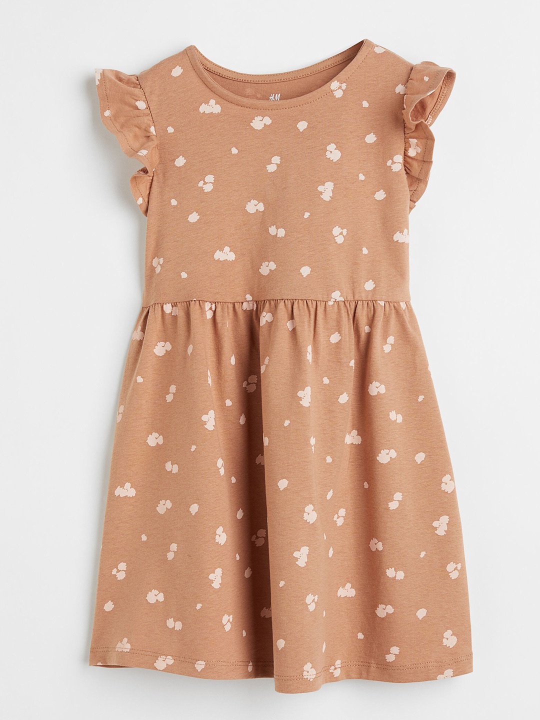

H&M Girls Beige Cotton Jersey Dress