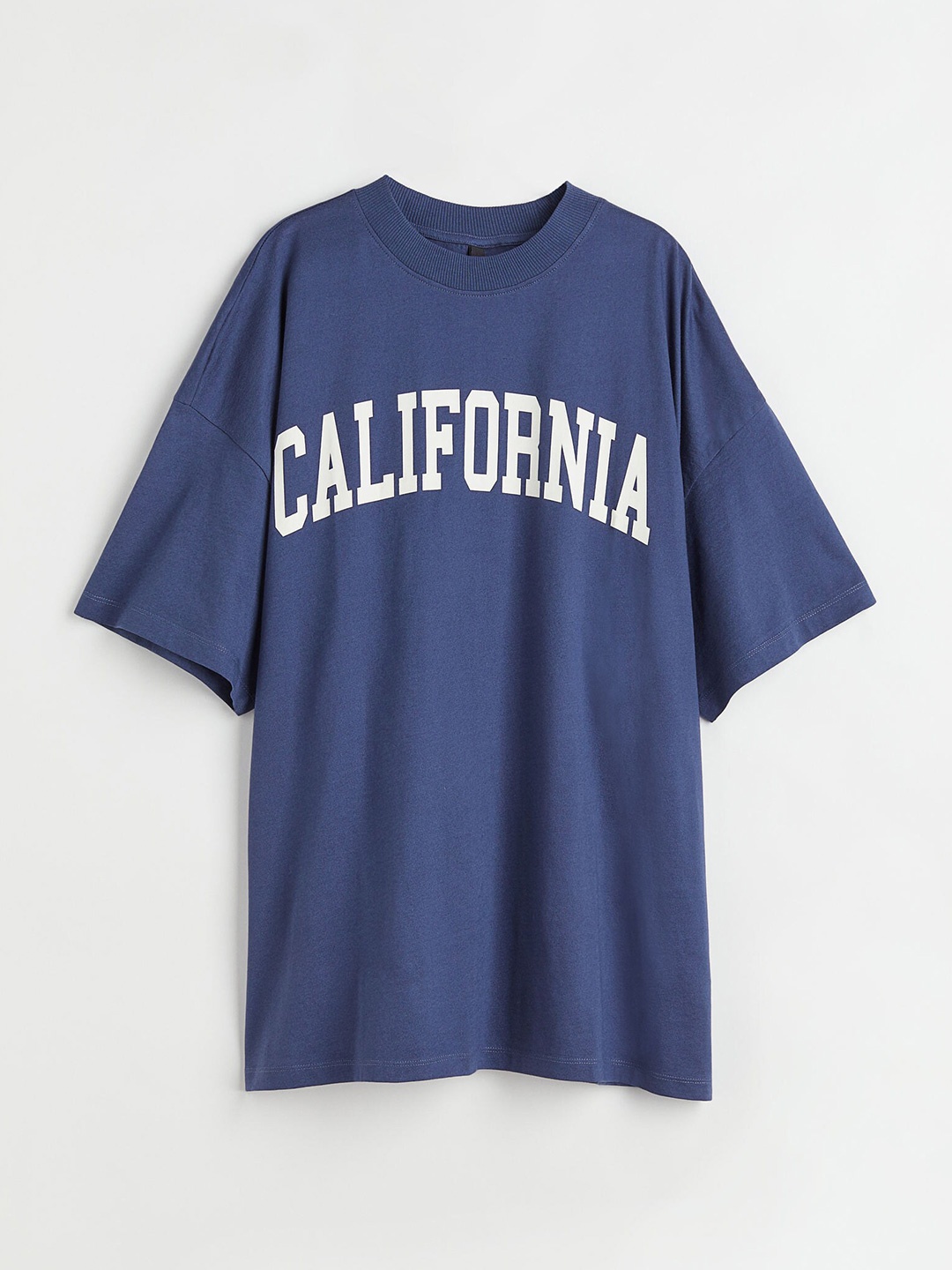 

H&M Women Blue Oversized Printed T-shirt