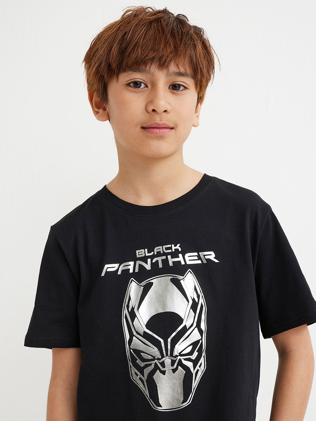 

H&M Black Printed T-shirt