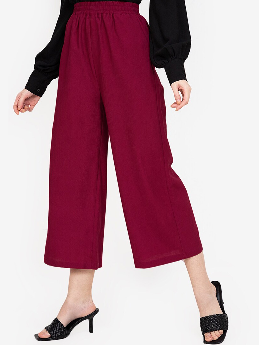 

ZALORA WORK Women Red Pleated Trousers