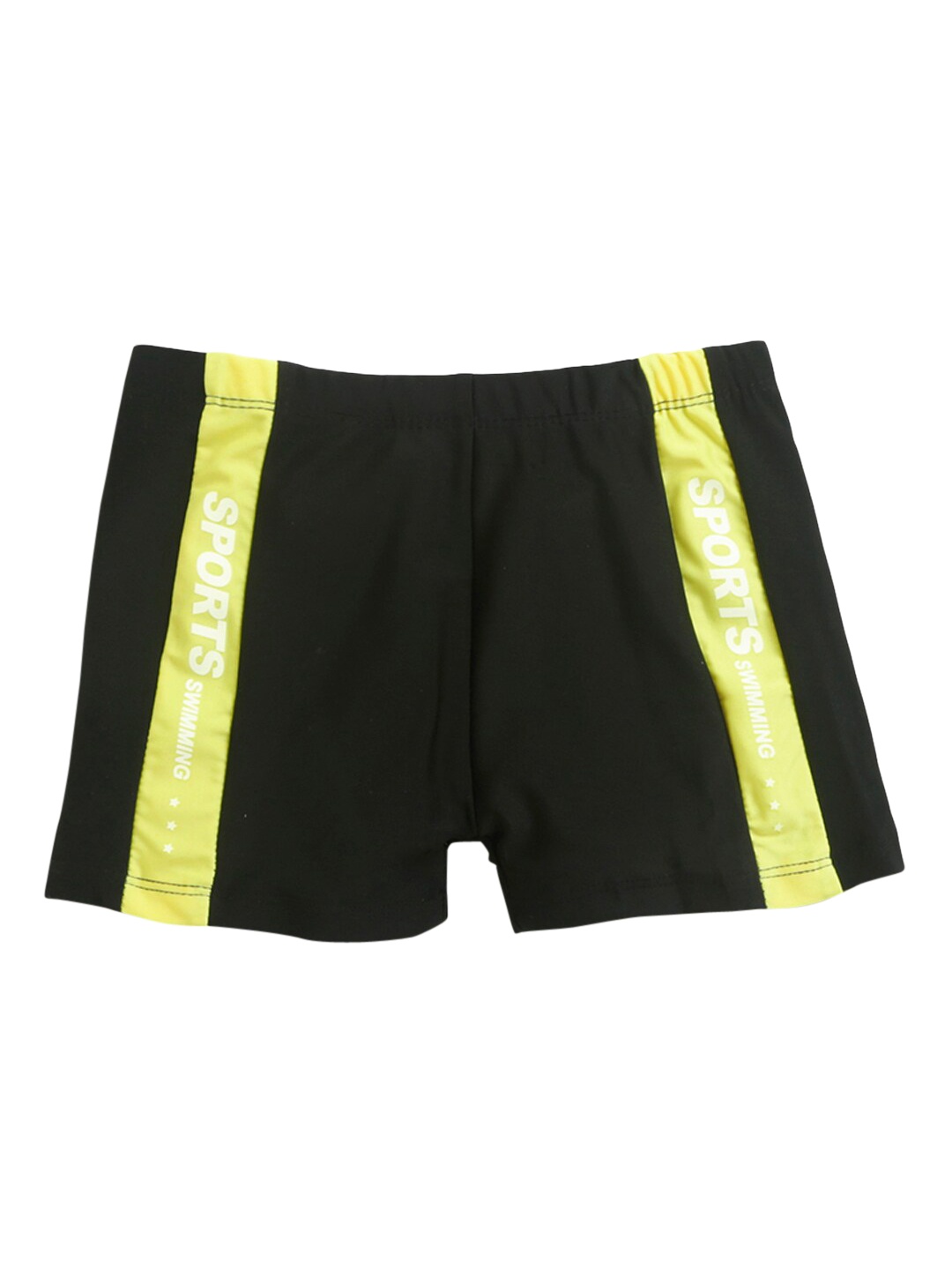 

Hopscotch Boys Black & Yellow Colourblocked Shorts