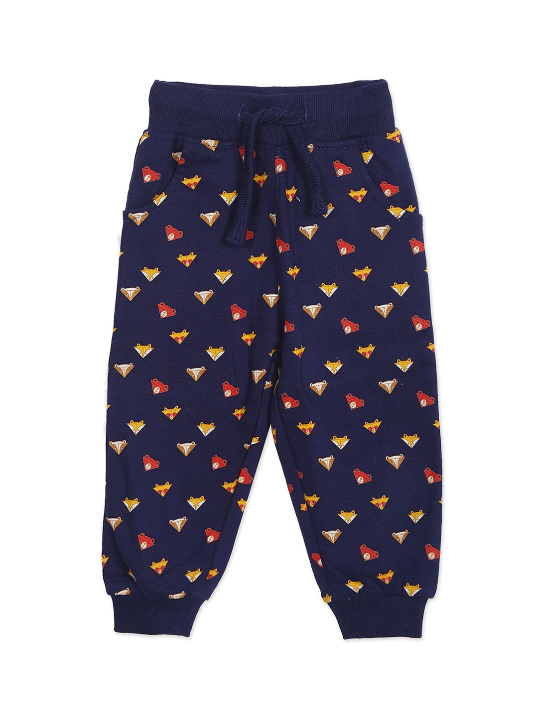 

Donuts Boys Navy Blue Printed Joggers