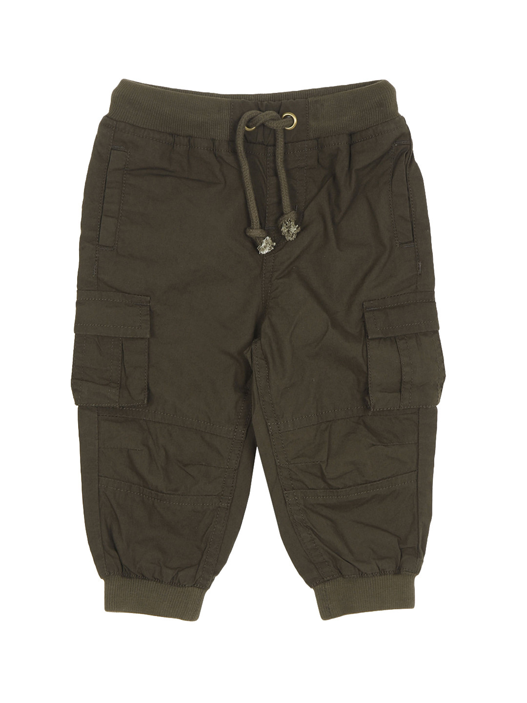 

Donuts Boys Green Solid Pure Cotton Straight-Fit Joggers