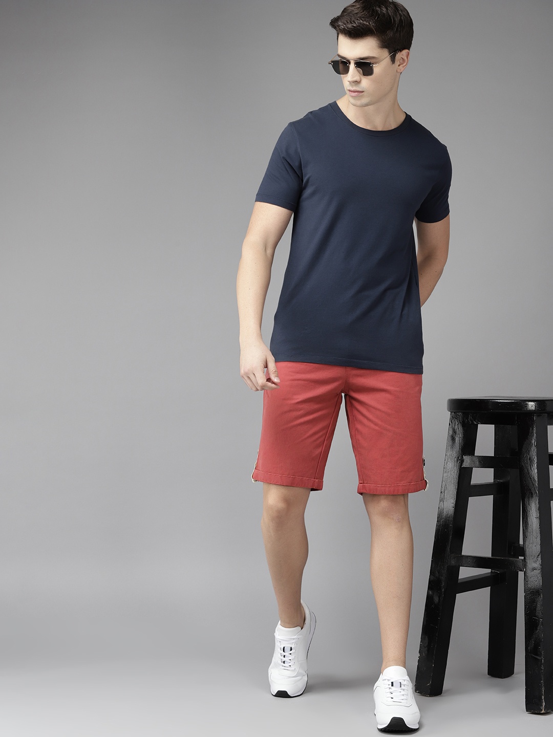 

ROADSTER X FAST & FURIOUS Men Rust Red Chino Shorts