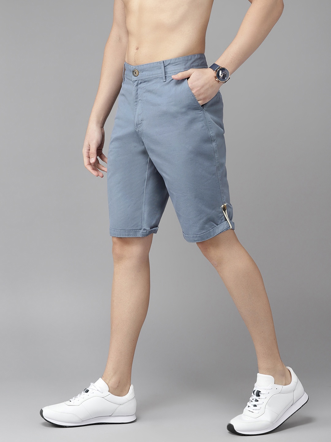 

ROADSTER X FAST & FURIOUS Men Blue Chino Shorts