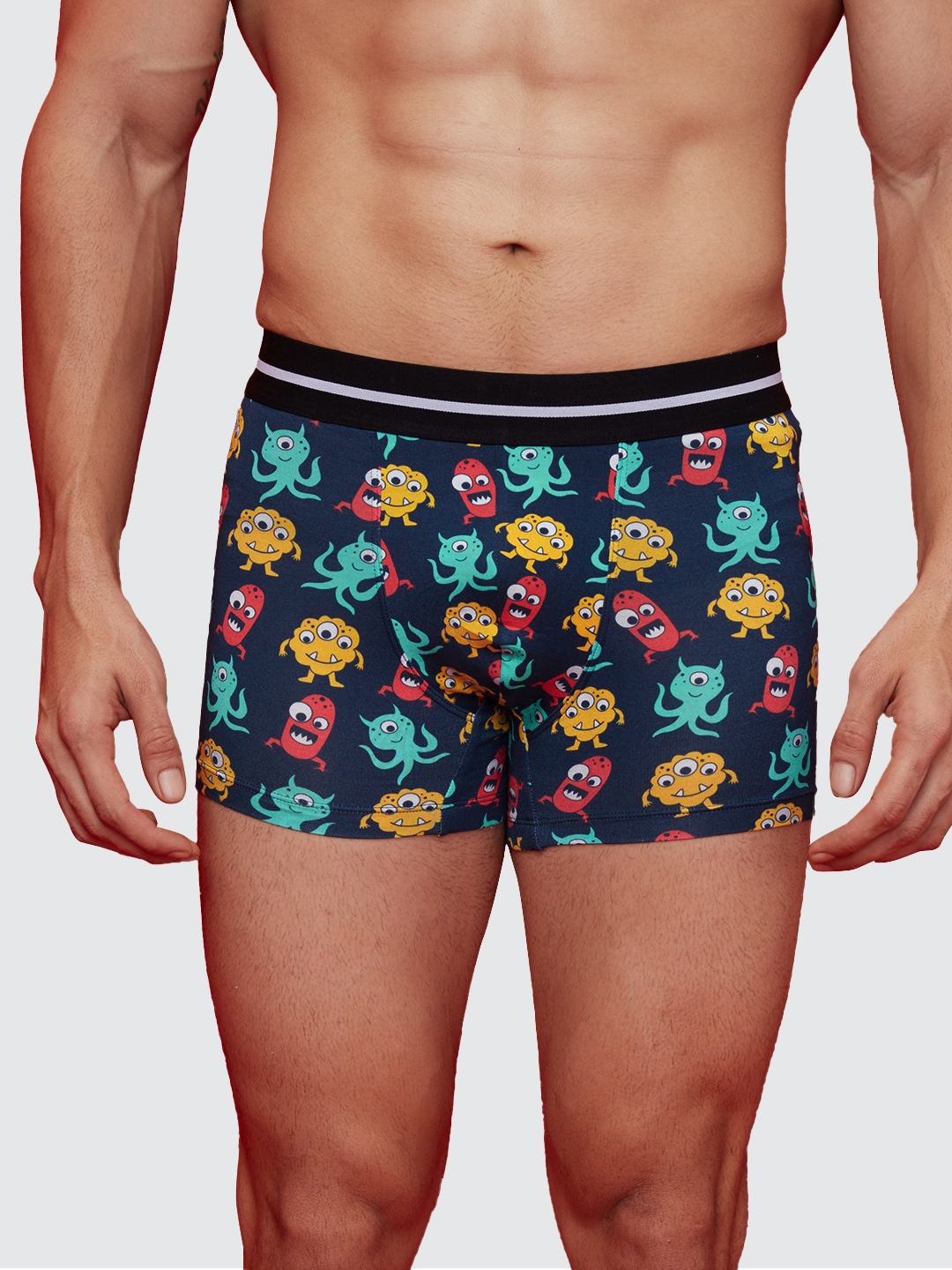 

The Souled Store Men Blue & Red Printed Trunk 177626-Dark Blue