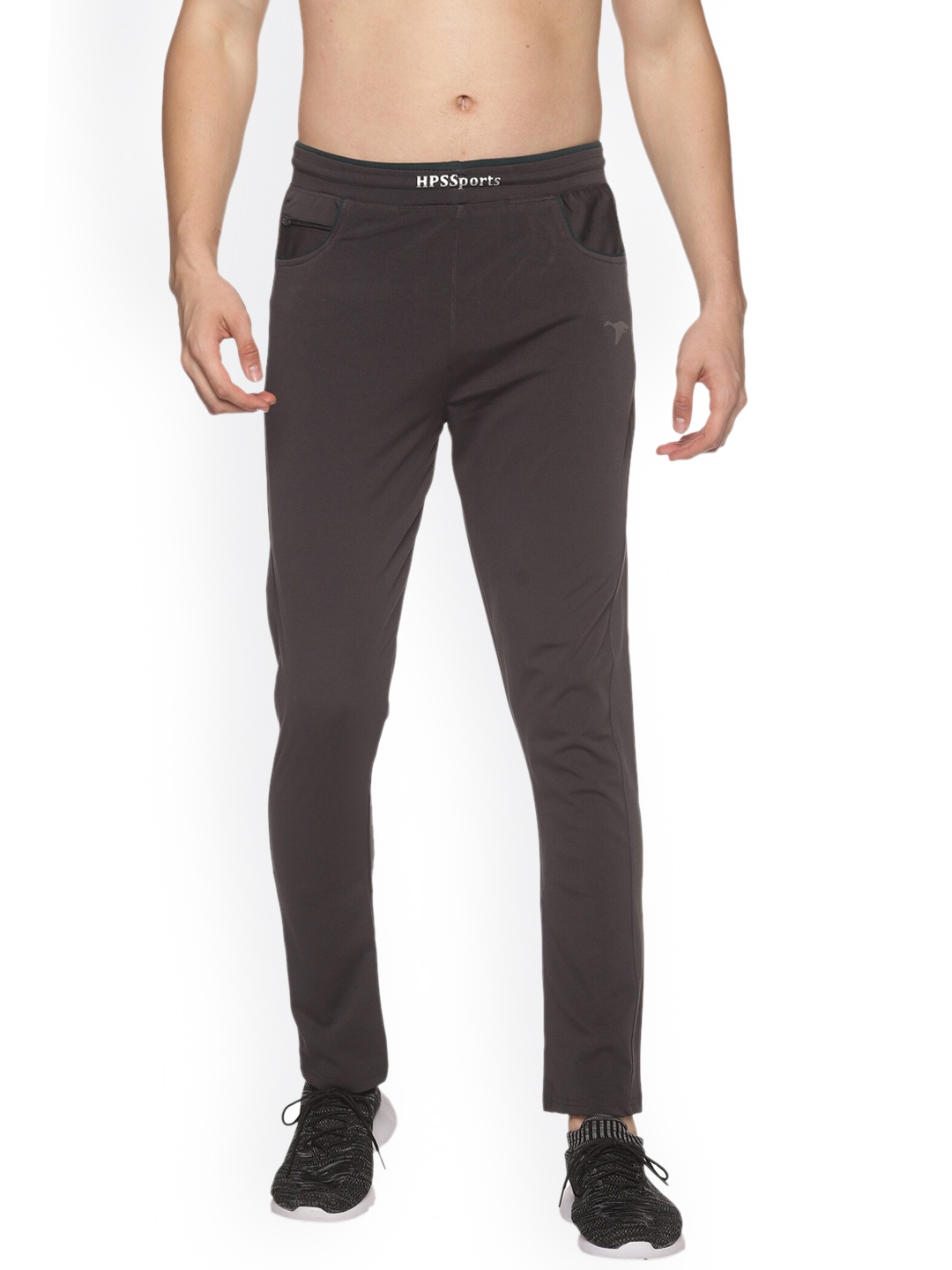 

HPS Sports Men Dark-Grey Solid Track Pant