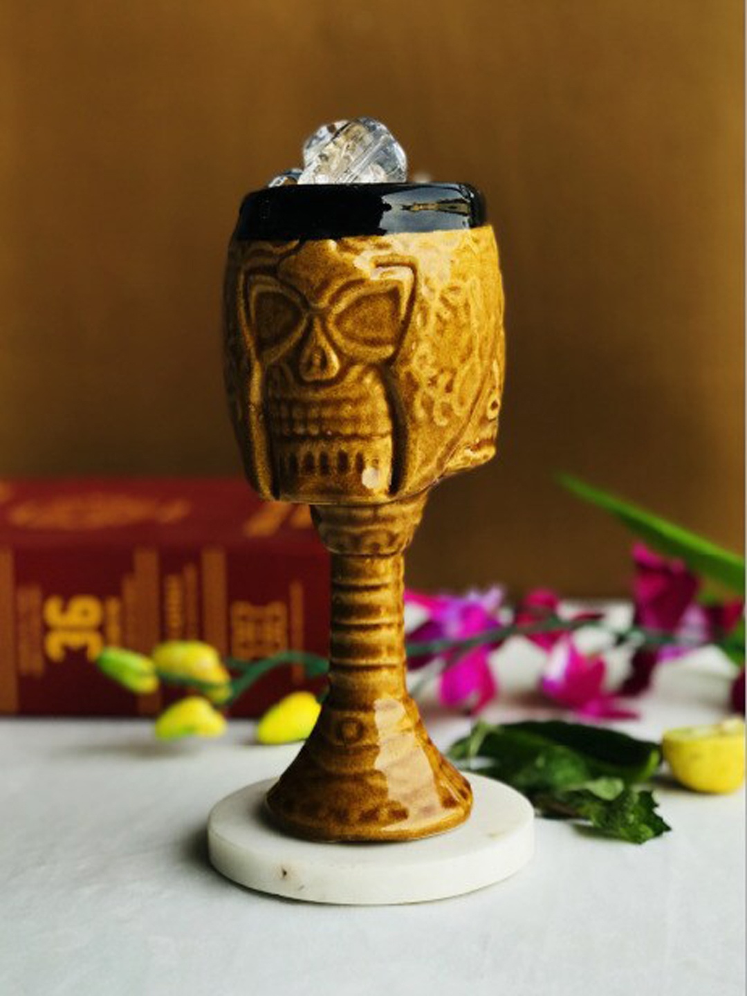 

Folkstorys Solid Brown Cocktail Mug