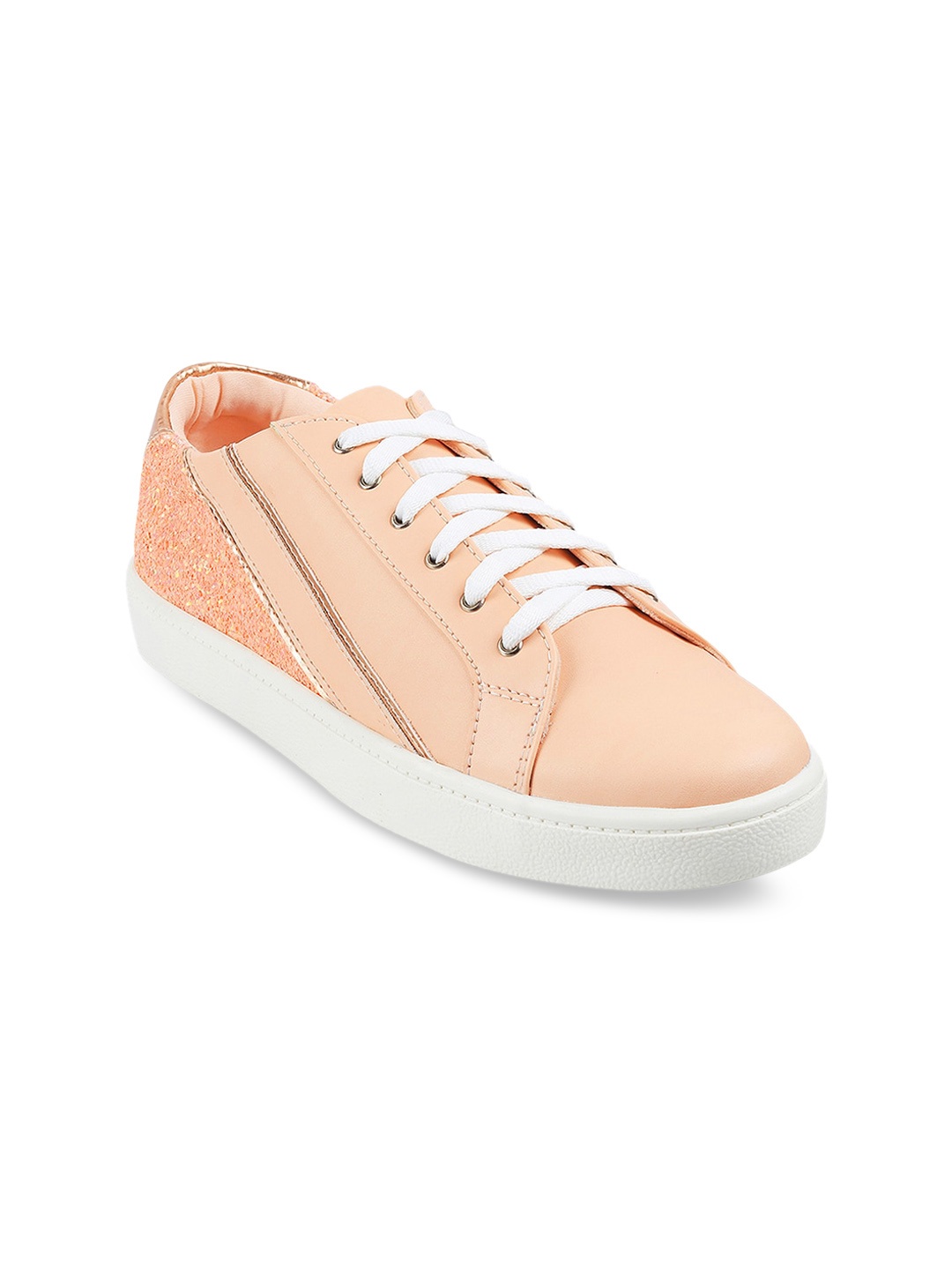 

Metro Women Peach-Coloured Sneakers