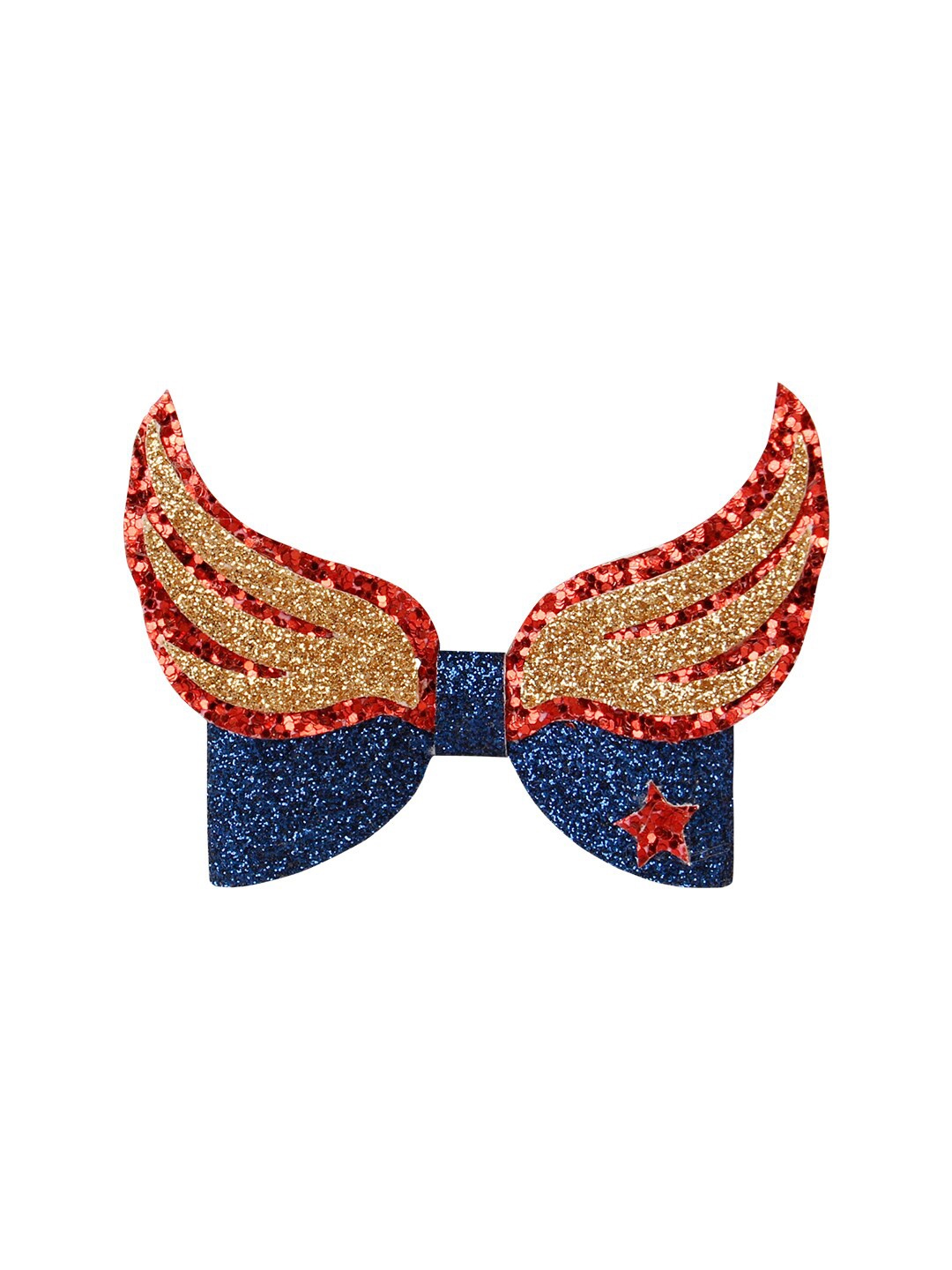 

Aye Candy Girls Blue & Gold-Toned Embellished Alligator Hair Clip