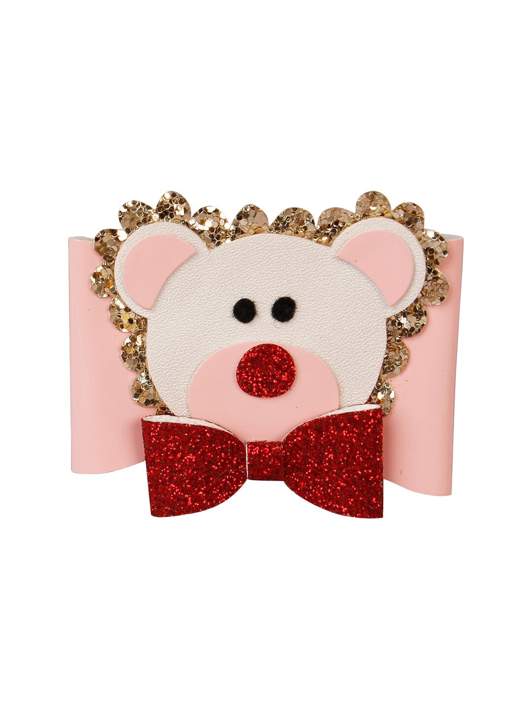 

Aye Candy Girls White & Red Embellished Alligator Hair Clip