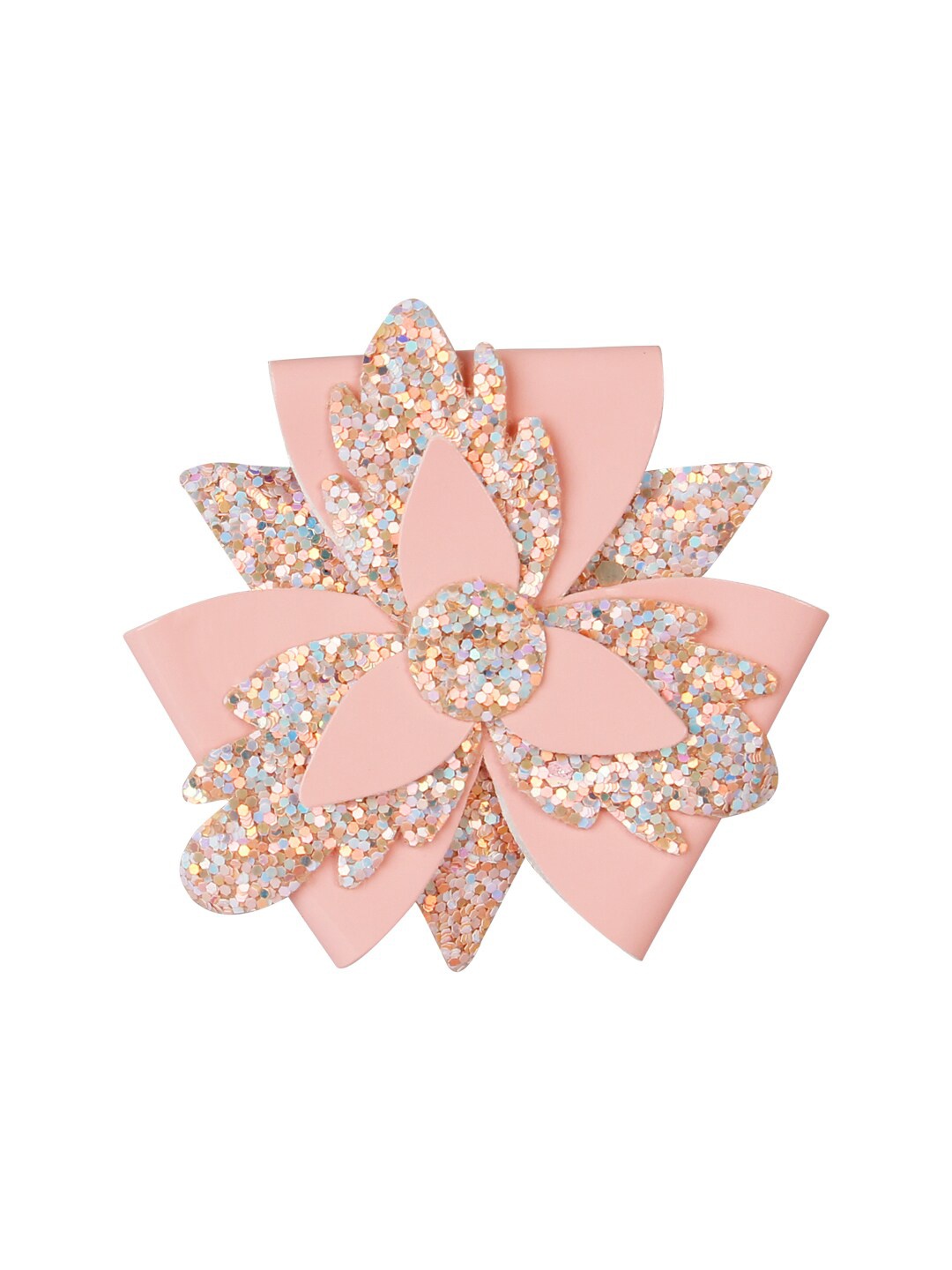 

Aye Candy Girls Peach-Coloured & Blue Embellished Alligator Hair Clip