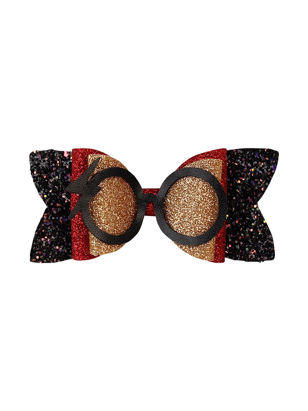 

Aye Candy Girls Black & Gold-Toned Embellished Alligator Hair Clip