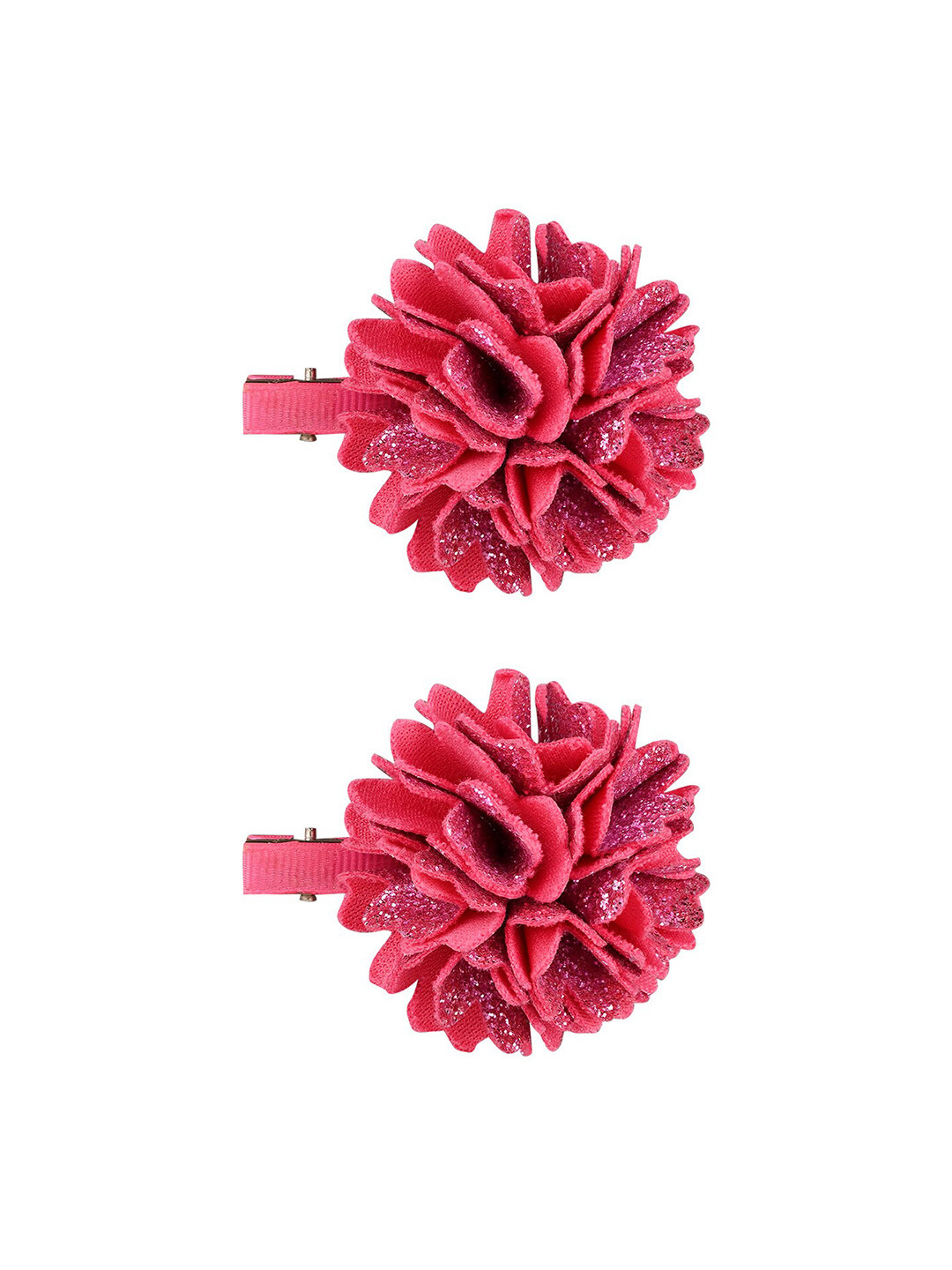 

Aye Candy Girls Pink & Black Set of 2 Embellished Alligator Hair Clip