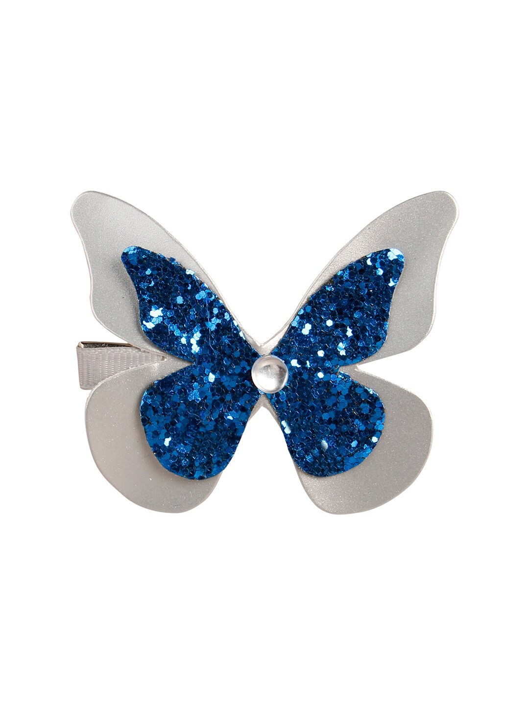 

Aye Candy Girls Blue & White Embellished Alligator Hair Clip