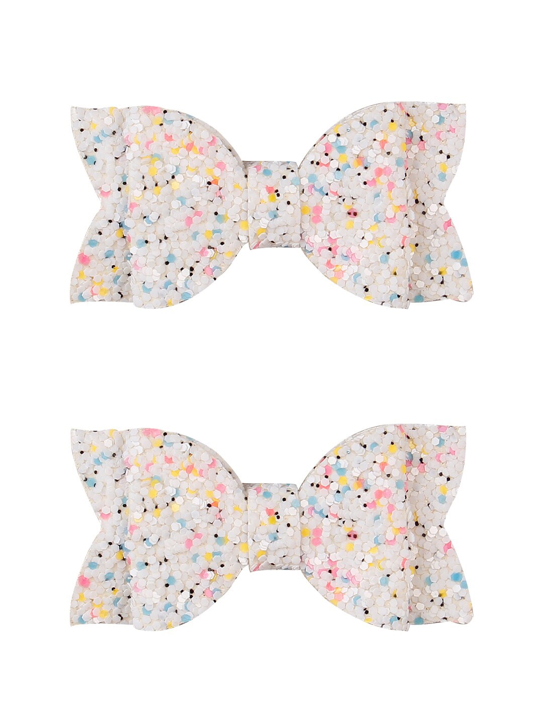 

Aye Candy Girls White & Blue Set of 2 Embellished Alligator Hair Clip