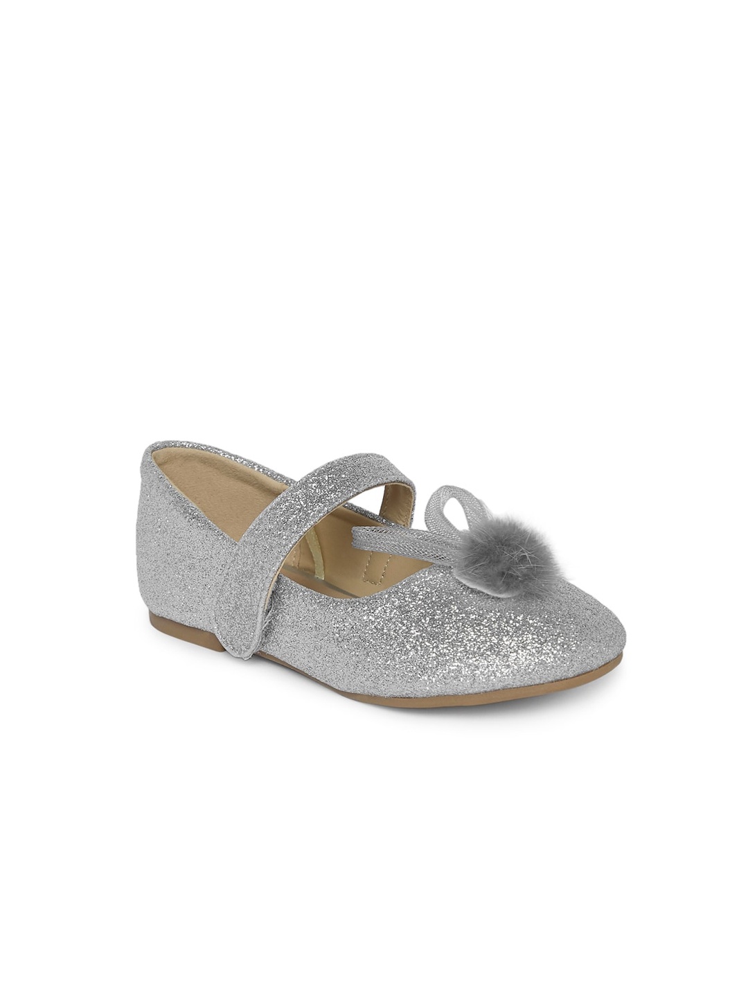 

Pantaloons Junior Girls Silver-Toned Party Ballerinas Flats