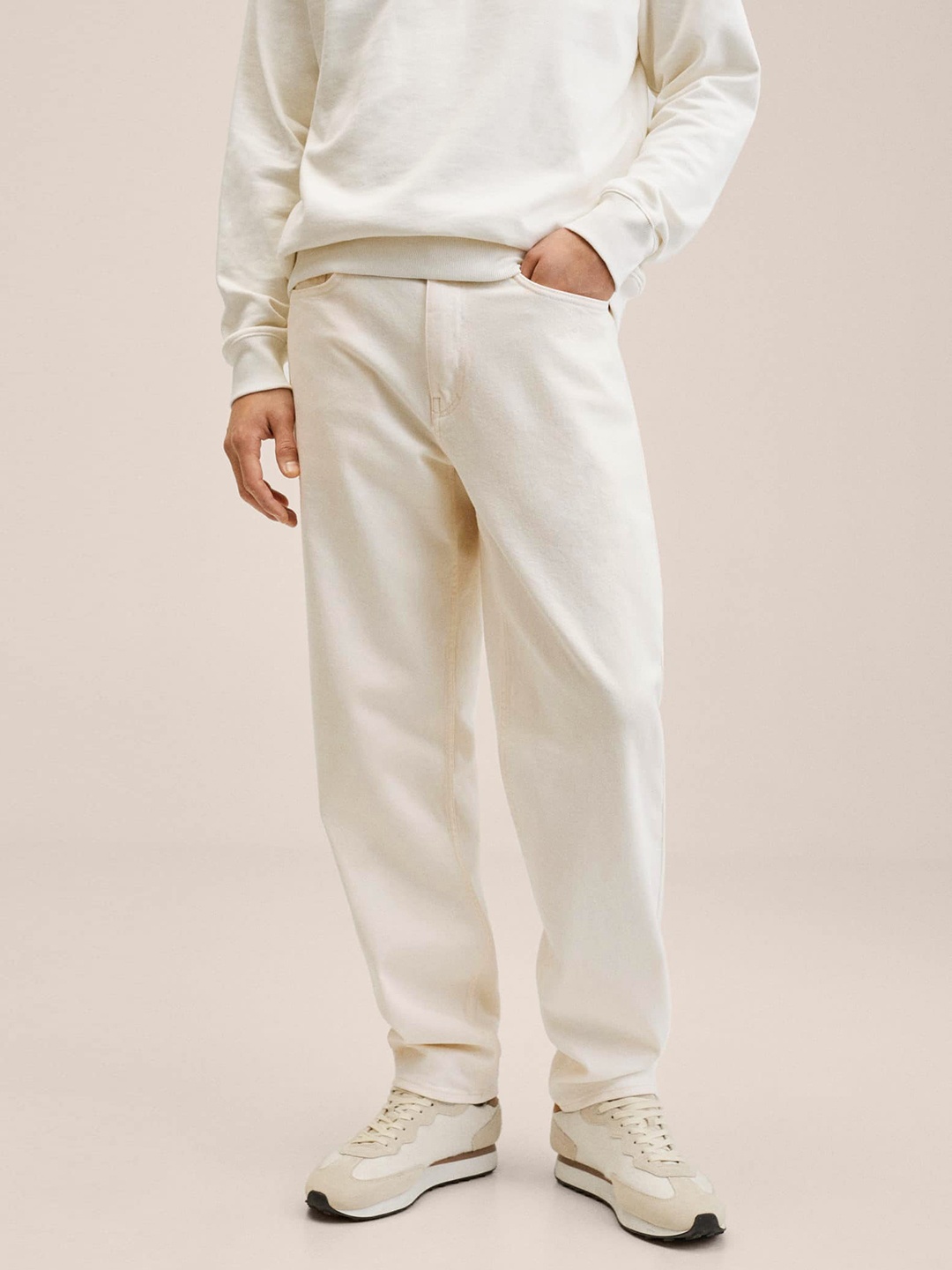 

MANGO MAN White Stretchable Jeans