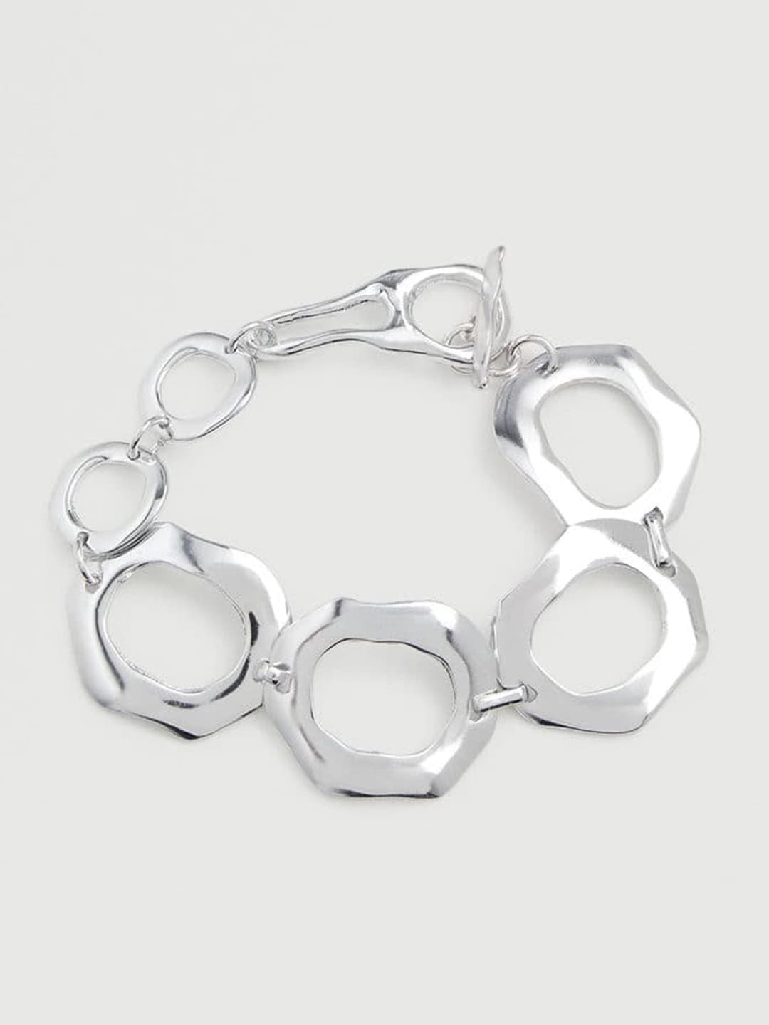 

MANGO Women Silver-Toned Link Bracelet
