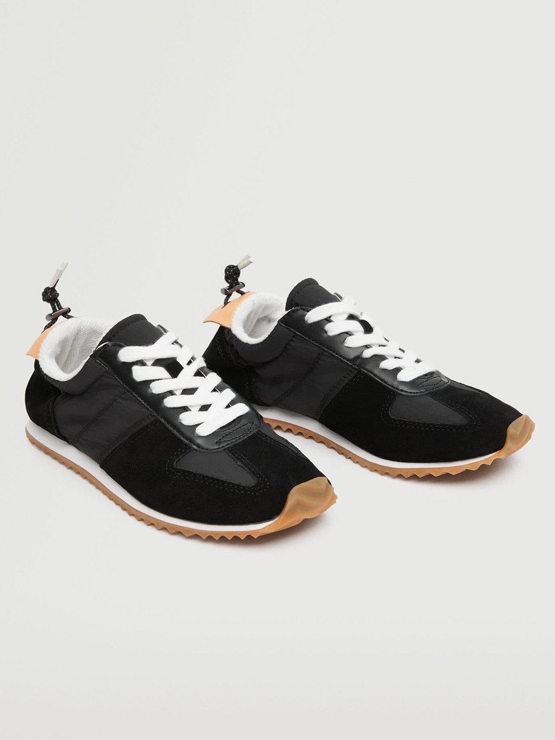 

MANGO Women Black Solid Sports Shoes