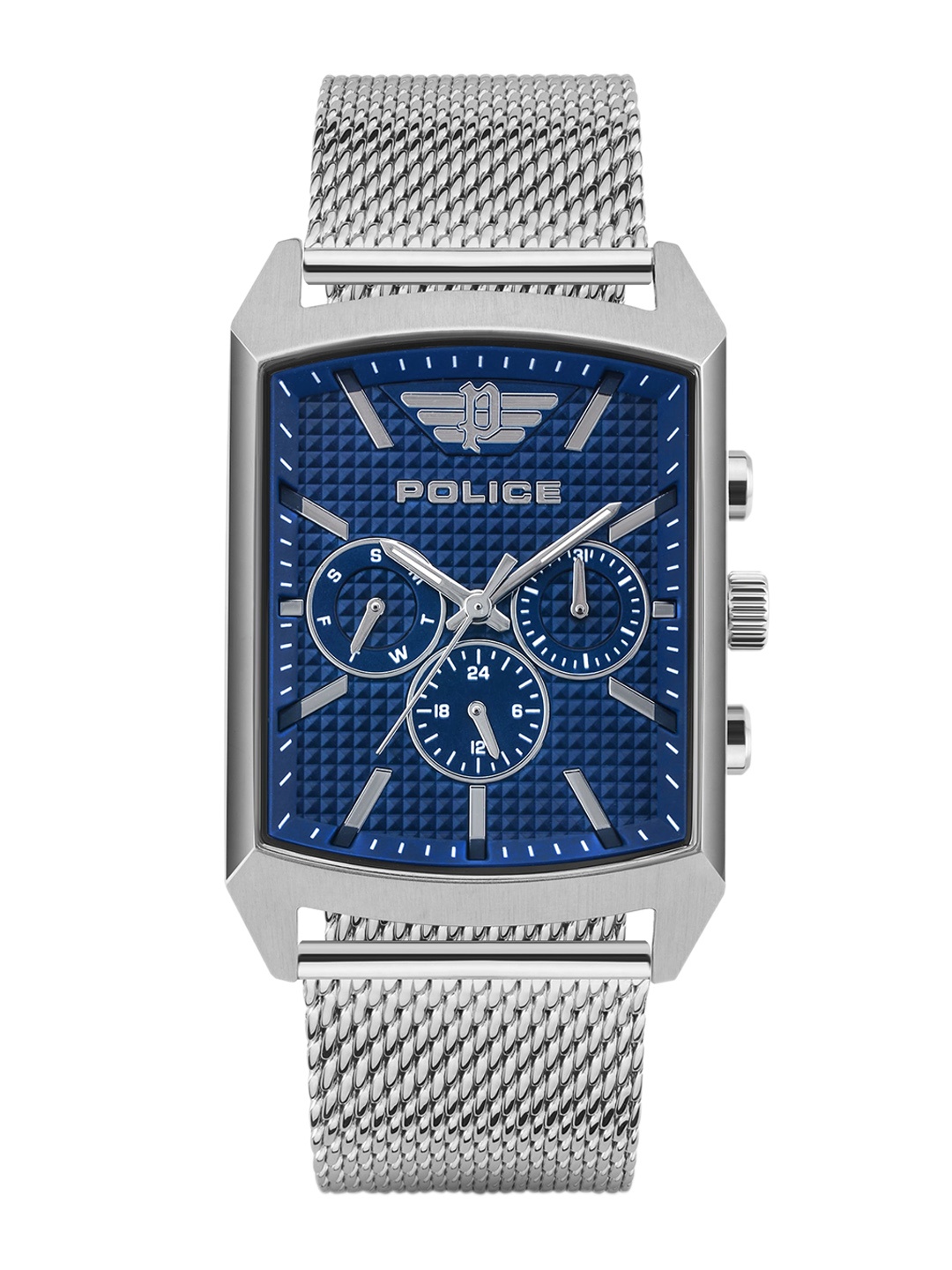 

Police Men Blue Dial & Silver Toned Stainless Steel Bracelet Style Straps Analogue Watch