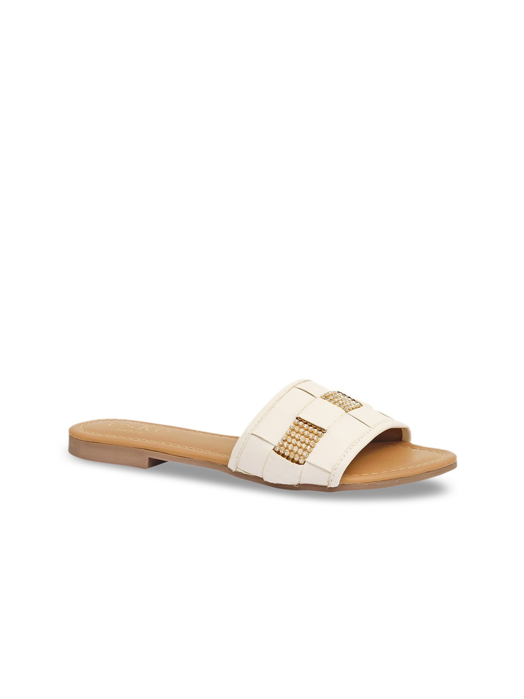 

Eske Women White Embellished Flats