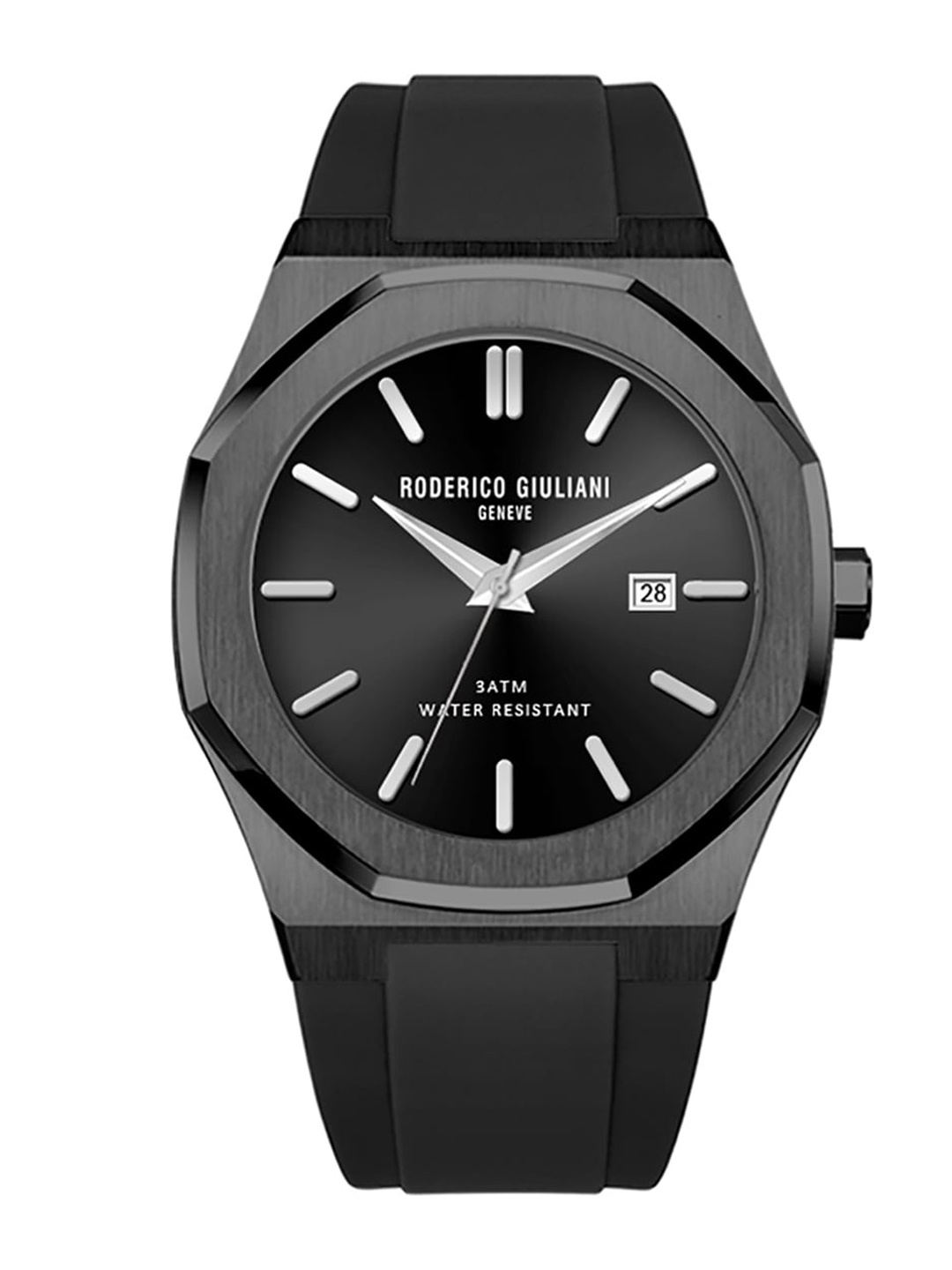 

RODERICO GIULIANI Unisex Black Dial & Black Straps Analogue Watch