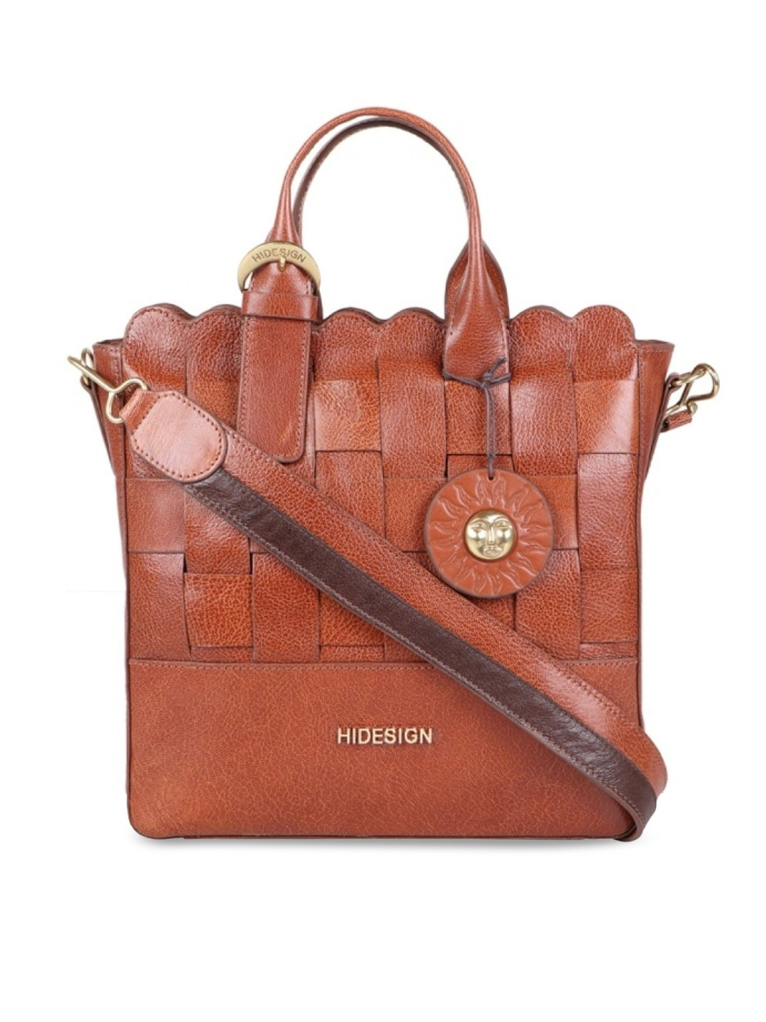 

Hidesign Tan Brown Leather Structured Satchel