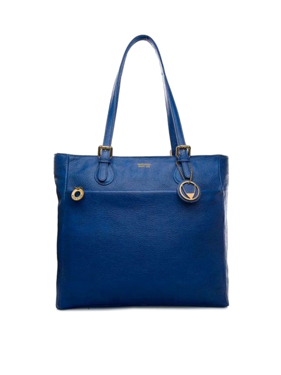 

Hidesign Blue Leather Shopper Tote Bag