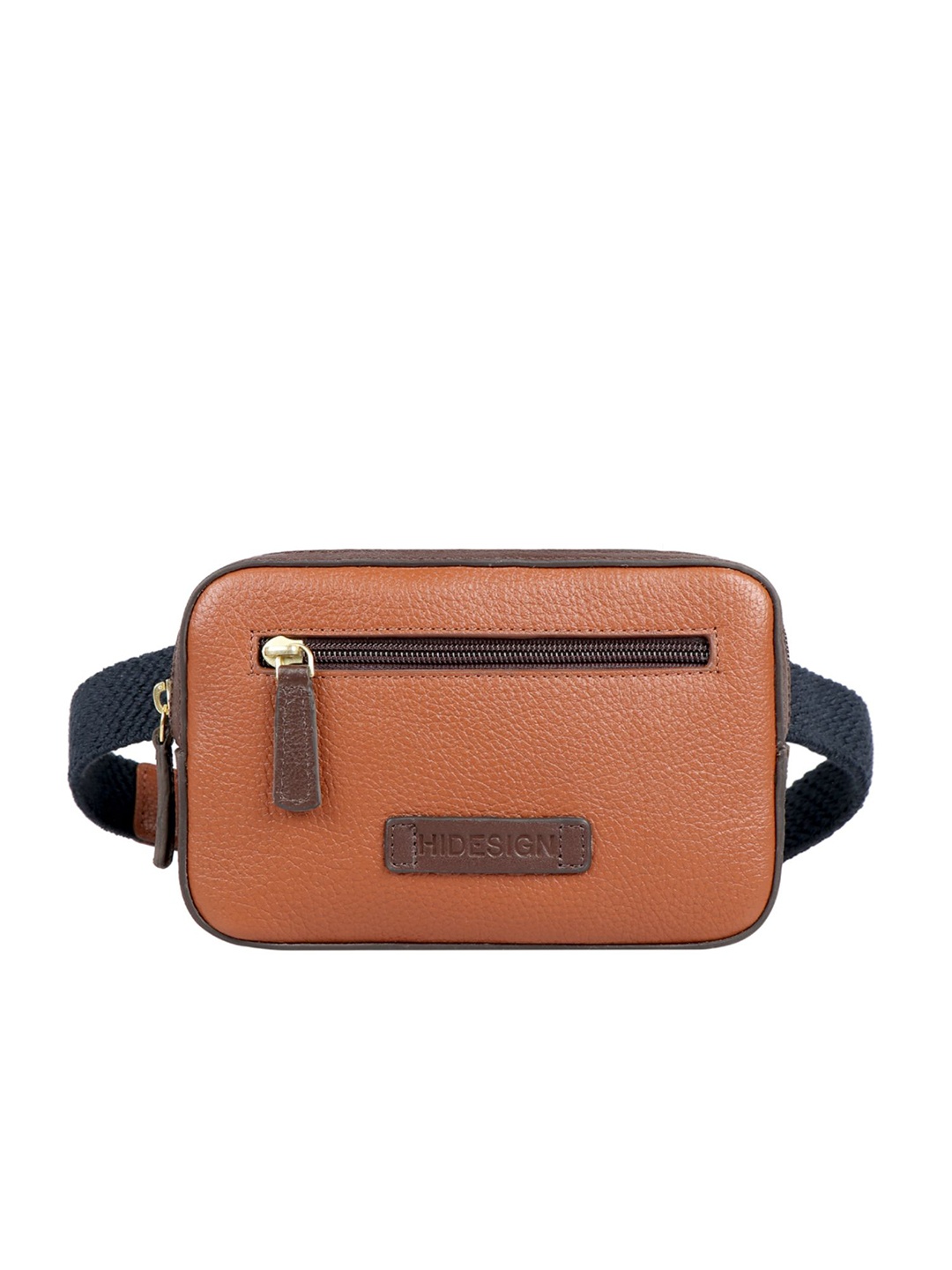 

Hidesign Women Tan Brown Leather Waist Pouch