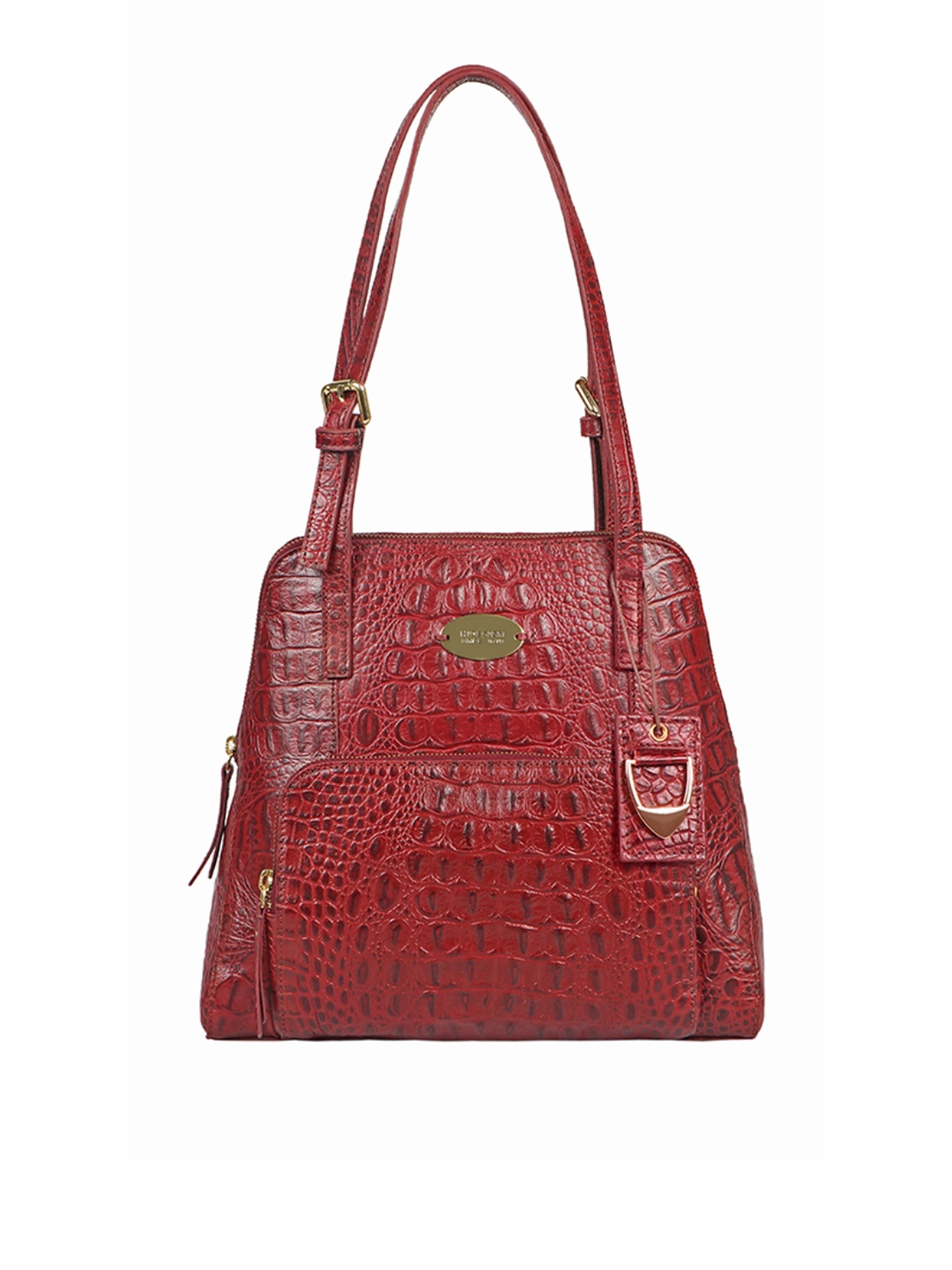 

Hidesign Women Red Animal Leather Structured Shoulder Bag