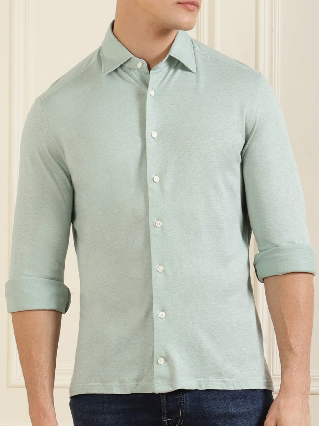 

HACKETT LONDON Men Green Casual Shirt