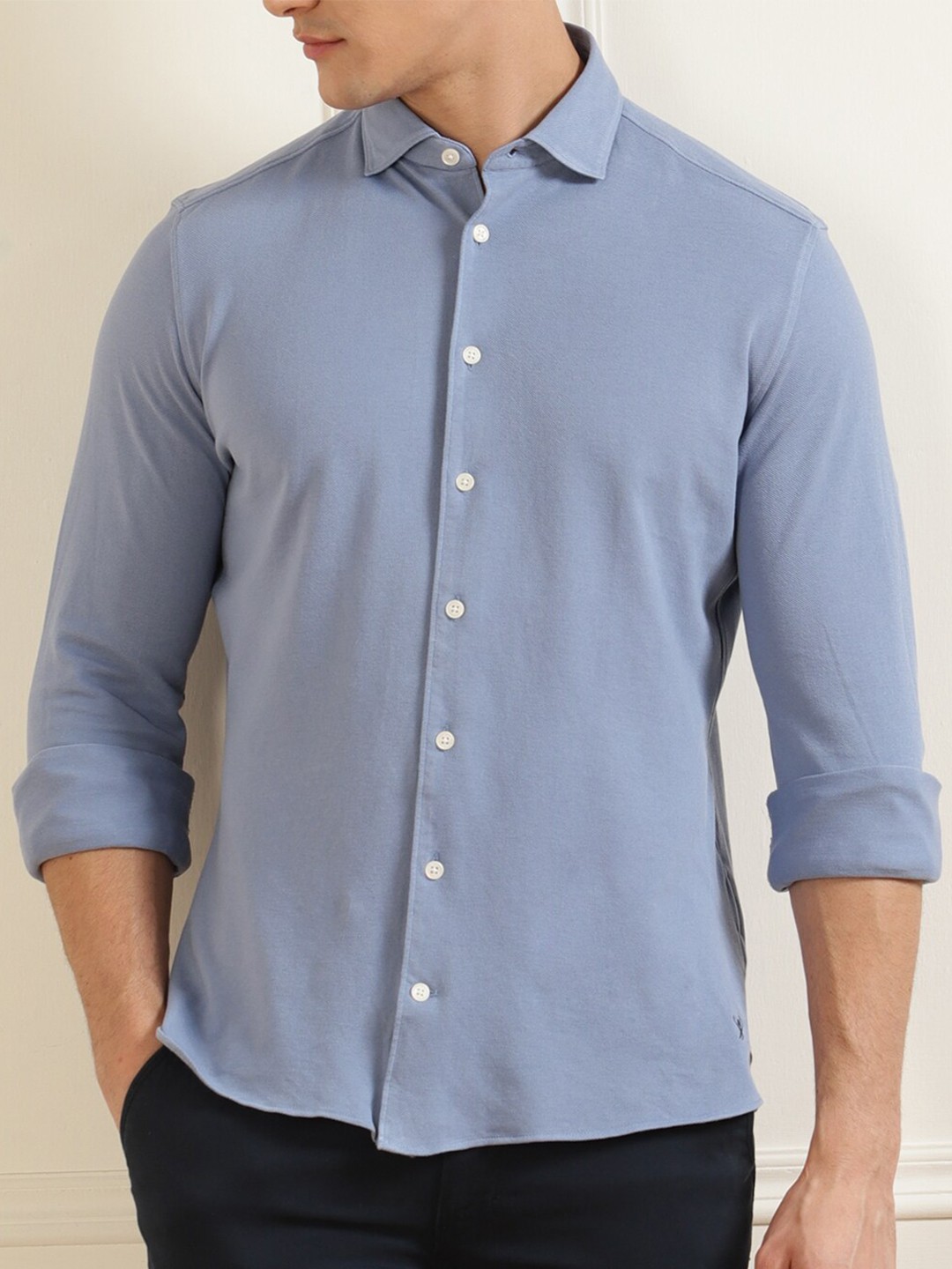 

HACKETT LONDON Men Blue Casual Shirt